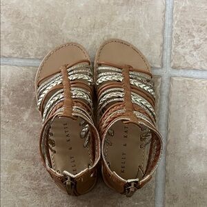 Kelly & Katie Kids Sandals - Brown and Gold